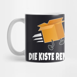 Die Kiste rennt lustiger Computer PC Spruch Mug